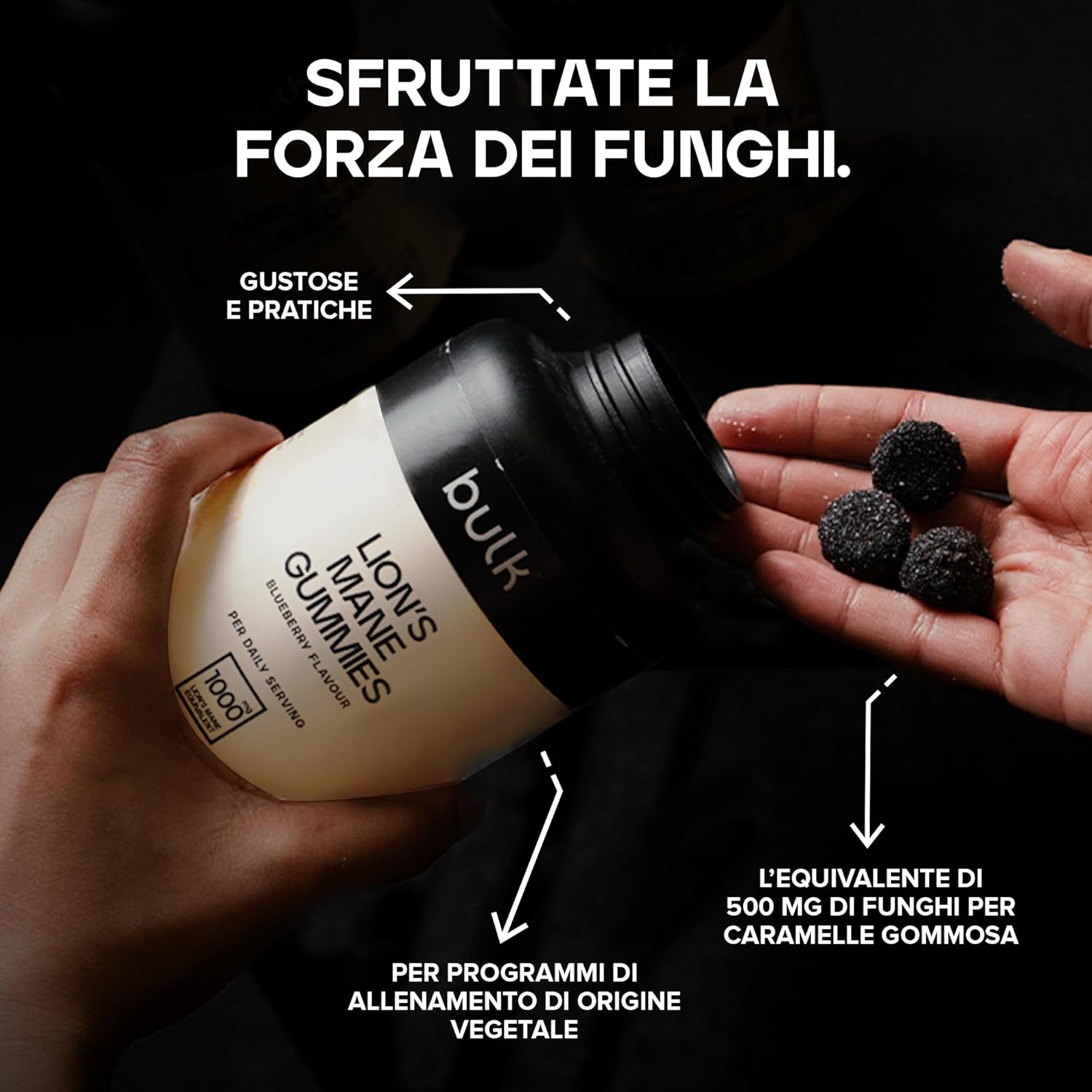 Thumbnail 3 de Bulk Lion's Mane 1000 mg caramelle 🍬