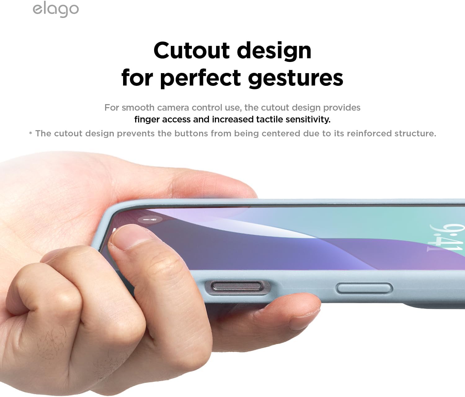 Thumbnail 5 de elago Coque Silicone Liquide Premium iPhone 16 Plus antichoc bleu clair