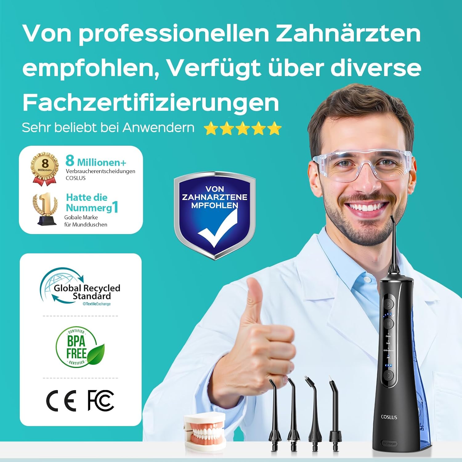 Thumbnail 5 de COSLUS Munddusche 20 Stufen 🦷