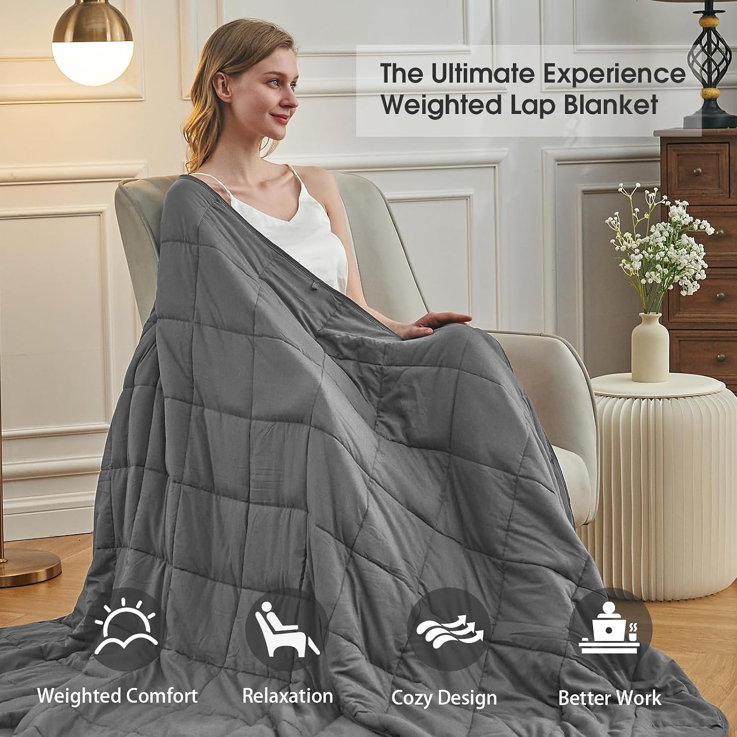 Detalle de Weighted Blanket 12lbs 48x72 Twin