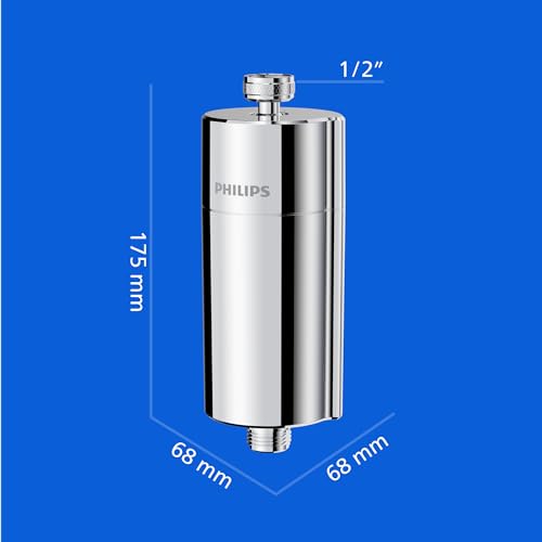 Thumbnail 5 de Philips Water Filtro de ducha en línea con 3 cartuchos de repuesto (reduce hasta 99% de cloro) cromado