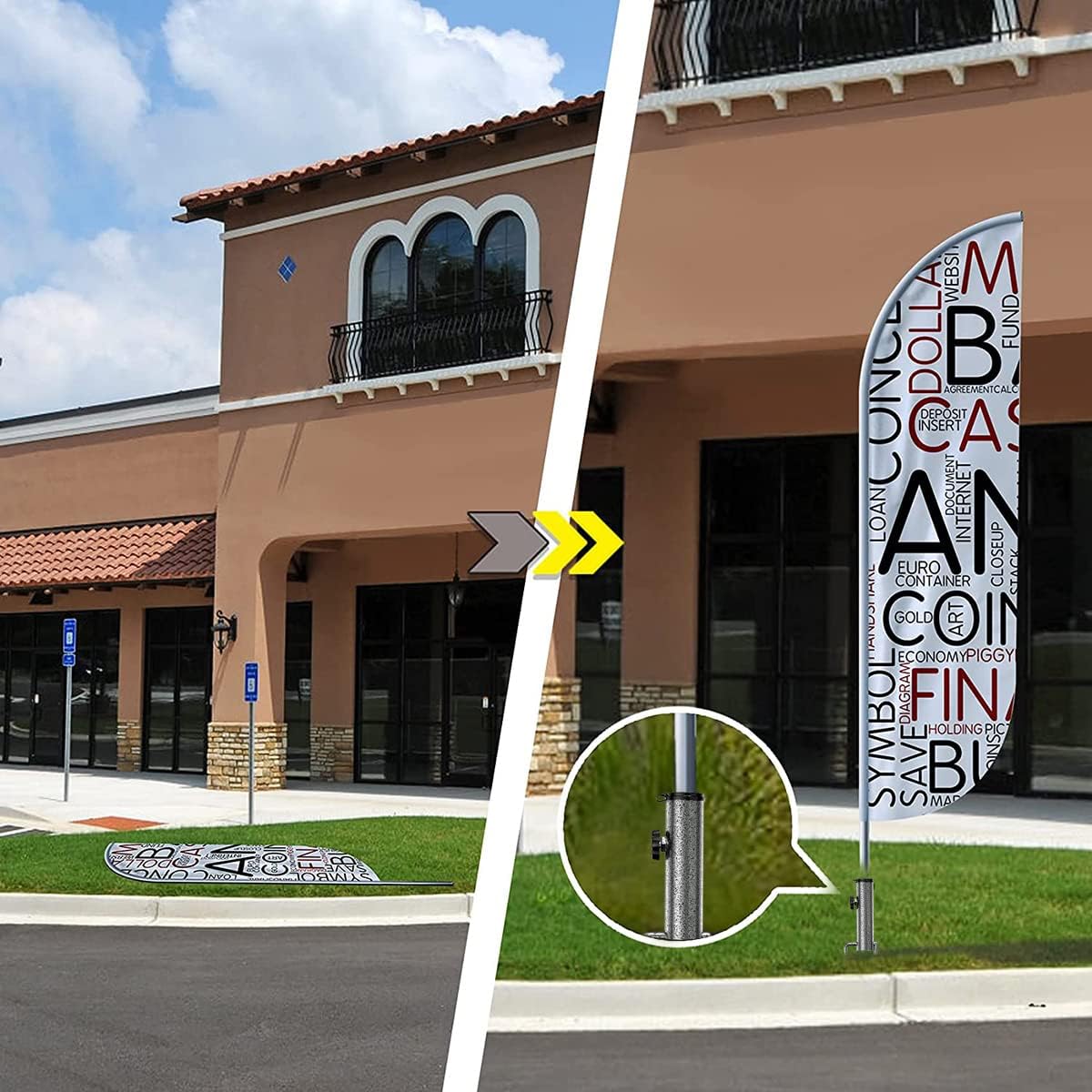 Thumbnail 4 de Mikytoper parasol base with ground spike (one piece) for garden, beach and fishing umbrellas