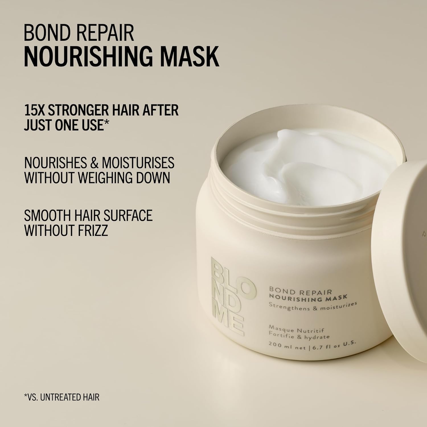 Thumbnail 2 de Schwarzkopf Professional BLONDME Bond Repair Nourishing Mask (200 ml) for deeply nourishing blonde hair