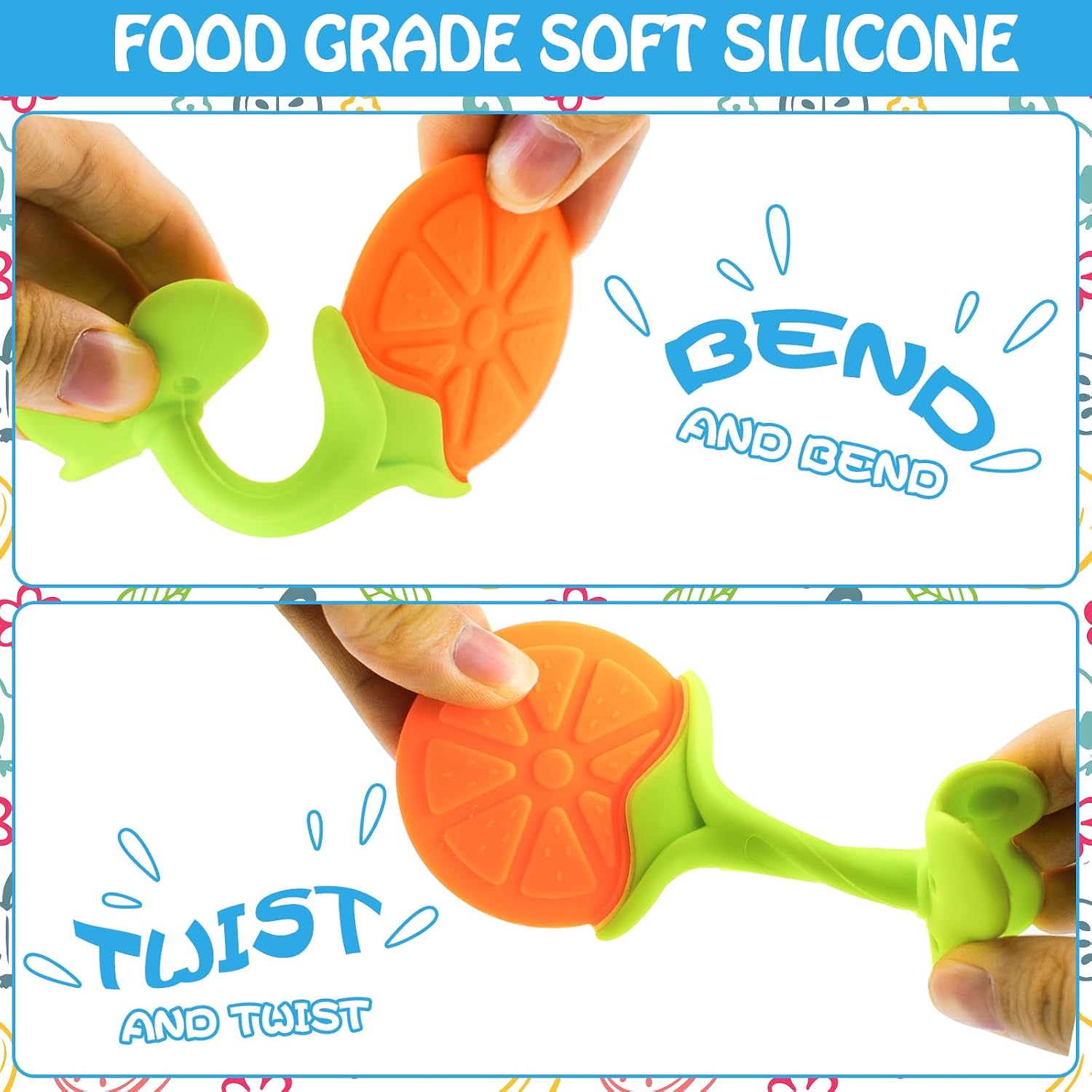 Thumbnail 6 de Tinabless Teething Toys (5 Pack): Infant Silicone Teething Keys Set