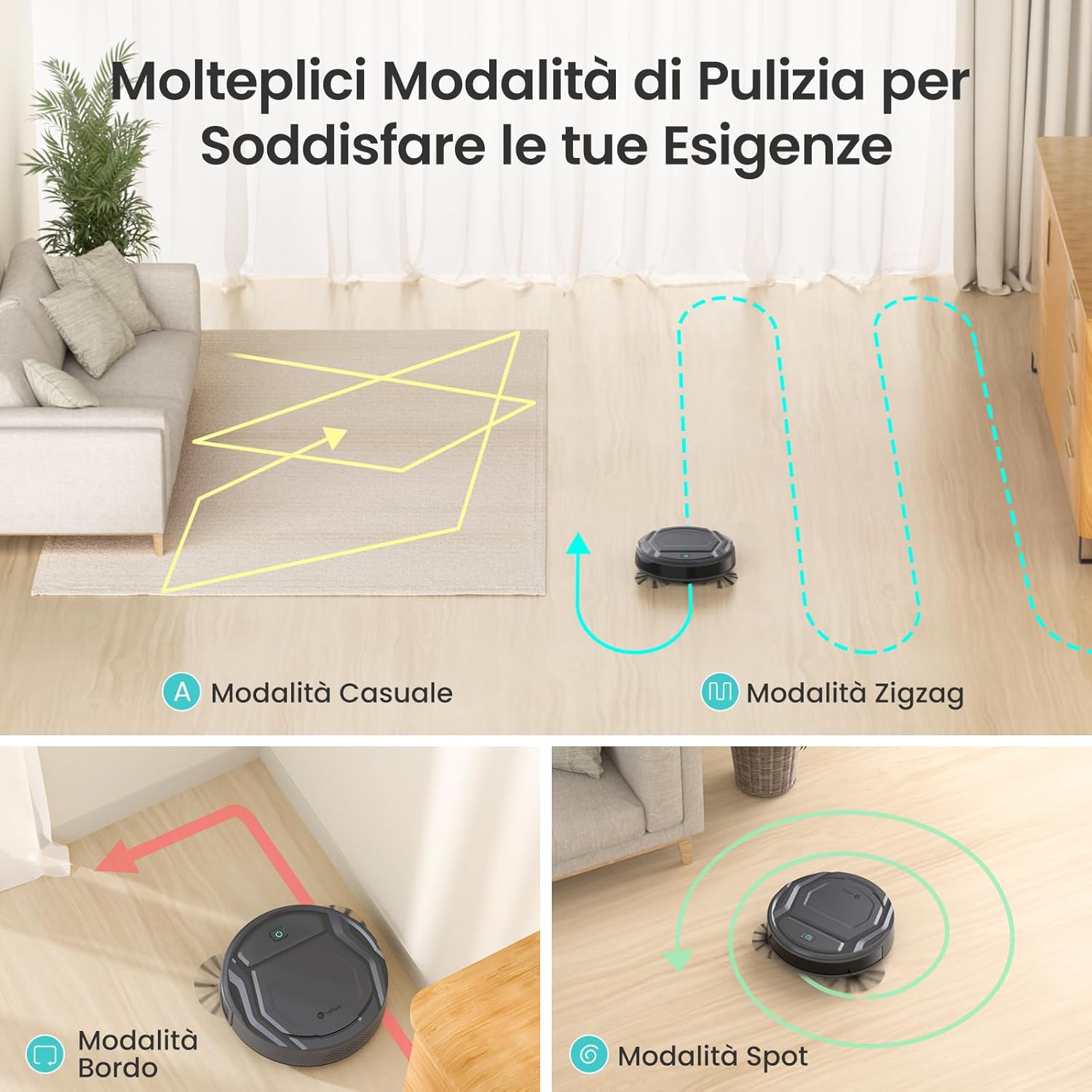 Thumbnail 2 de Lefant M210P Robot aspirapolvere 2200Pa, ultrasottile 7,8 cm 🤖