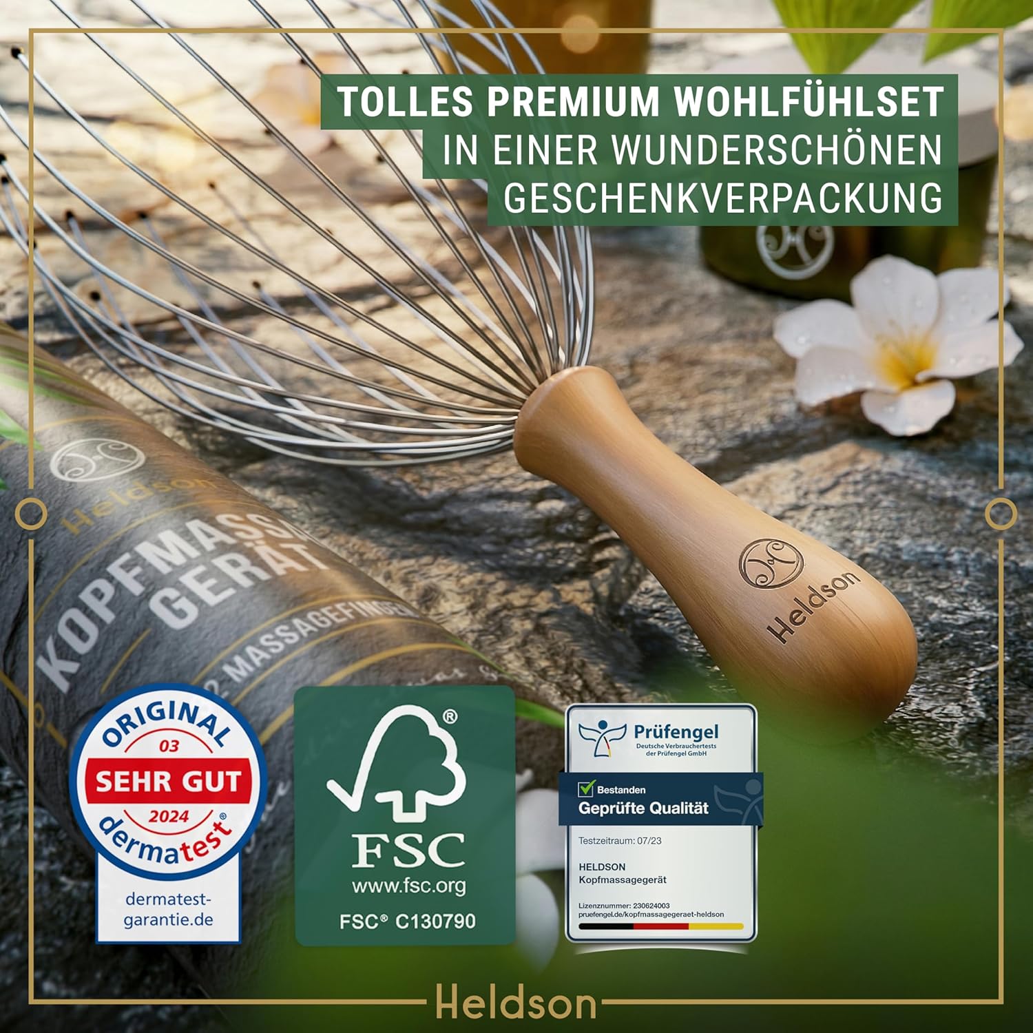 Detalle 2 de HELDSON Premium Kopfmassage Spinne 1 Stück