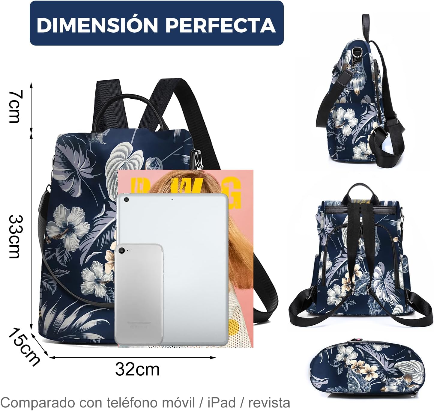 Thumbnail 3 de Fmeida Mochila Antirrobo Mujer 32 cm