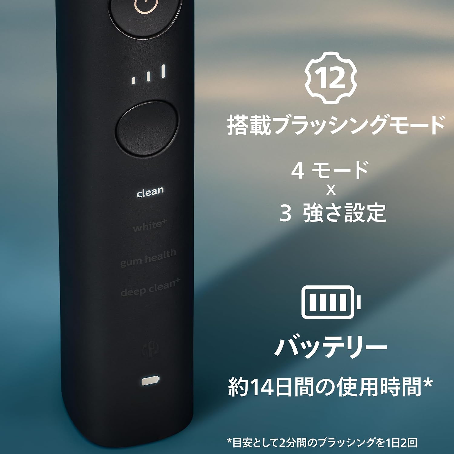 Detalle de フィリップス ソニッケアー ダイヤモンドクリーン 9000 HX9914/58 電動歯ブラシ 2本パック