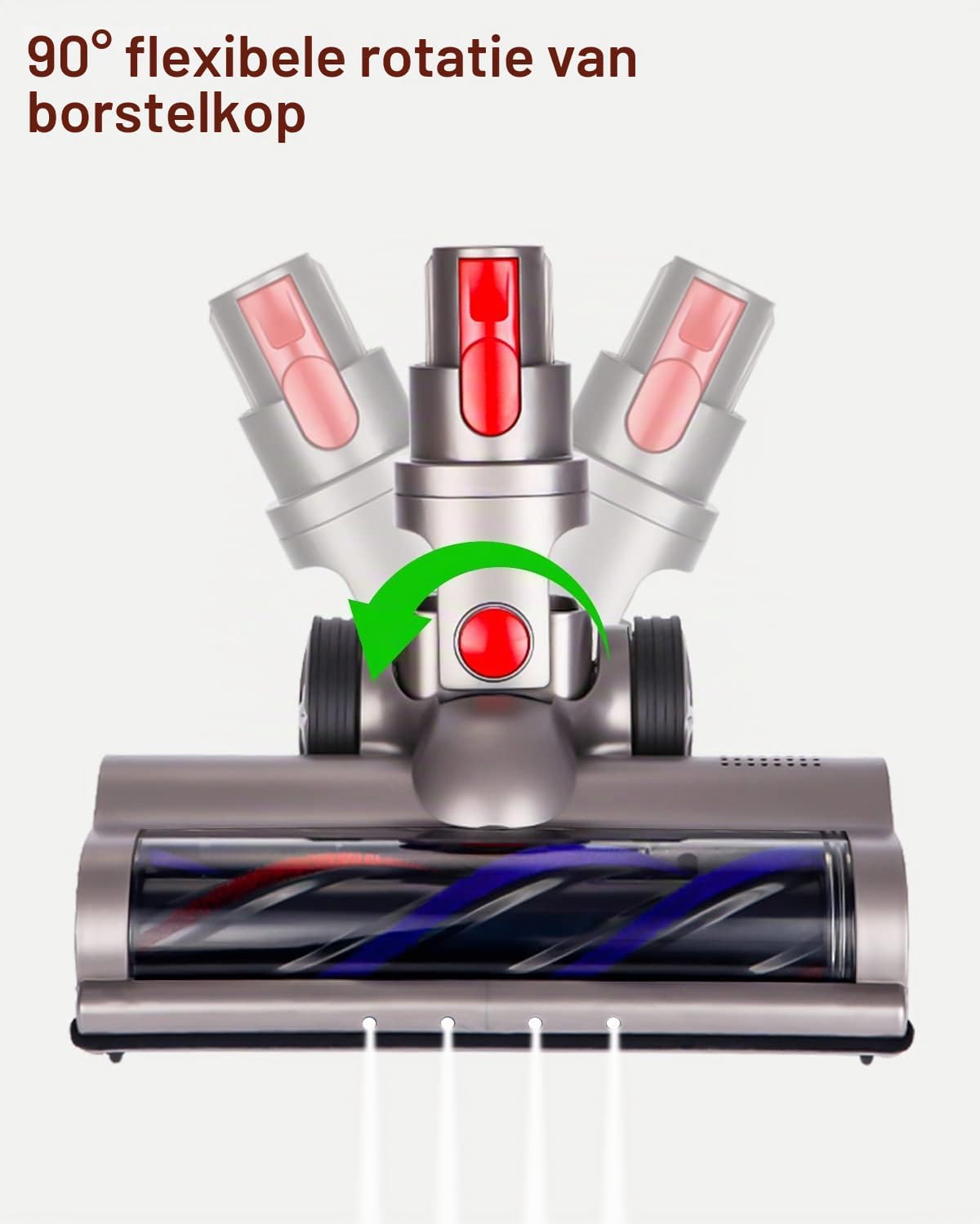 Thumbnail 4 de NEFLSI elektrische vloerzuigmond, model NEFLSI, met ledverlichting en extra rolborstel