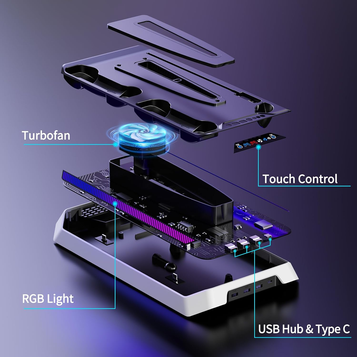 Thumbnail 6 de JORREP Charging Station for PS5 Dual Controller