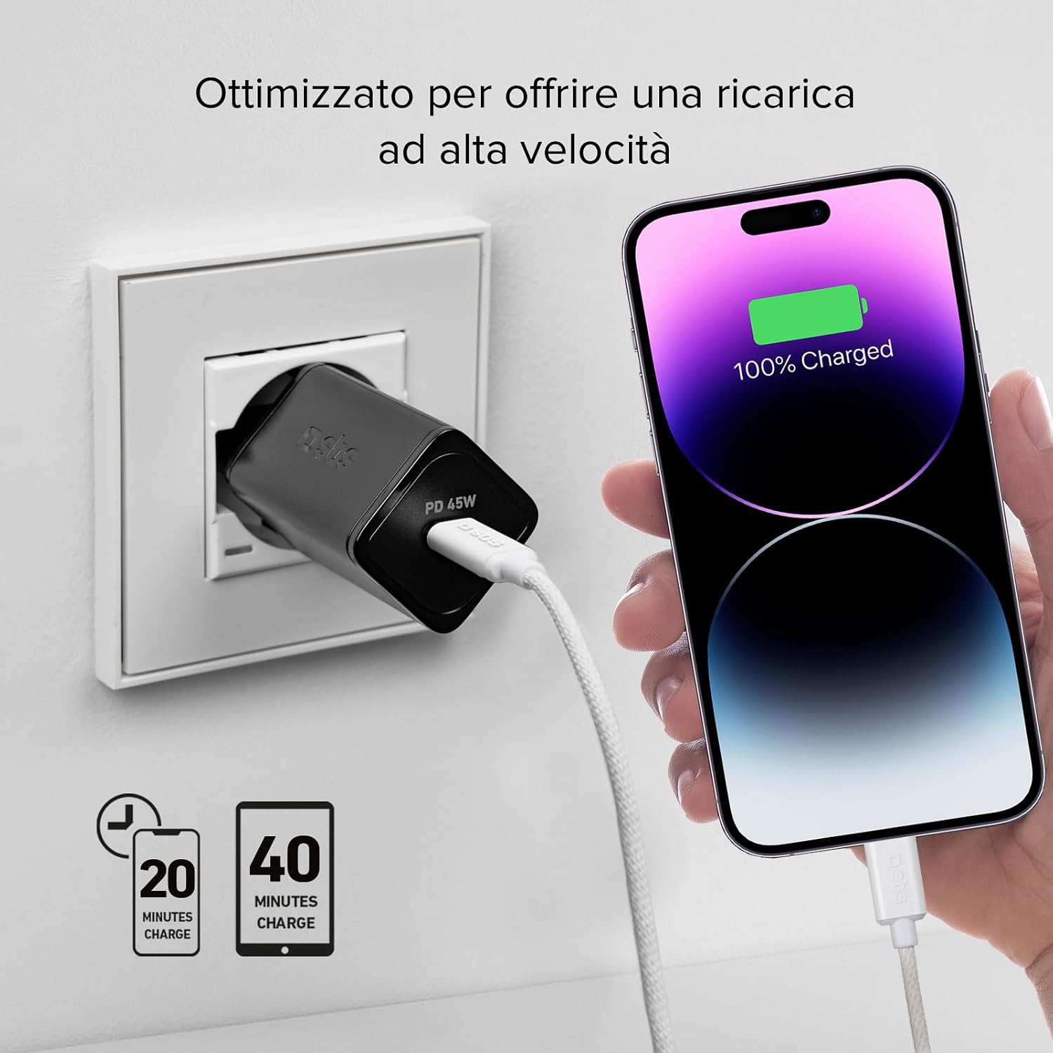 Thumbnail 4 de SBS Alimentatore Slim USB-C 45W