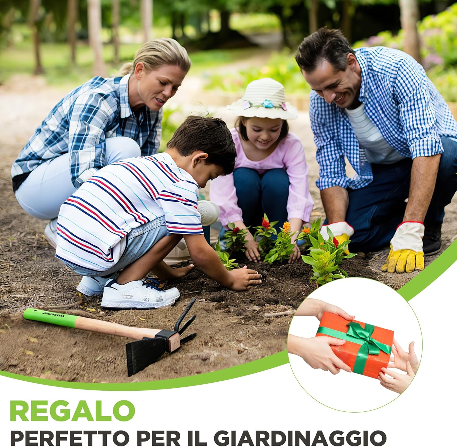 Thumbnail 6 de WORKPRO Zappa e Coltivatore 2-in-1 con manico in legno da 36 cm
