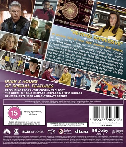 Detalle de Star Trek: Strange New Worlds - Season 2 Blu-ray | Region A & B & C