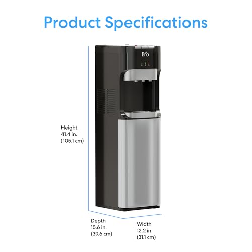 Thumbnail 8 de Brio Bottom Load Water Cooler Dispenser for 5 Gallon Bottles – 3 Temperatures with Child Lock and LED Bottle Alert