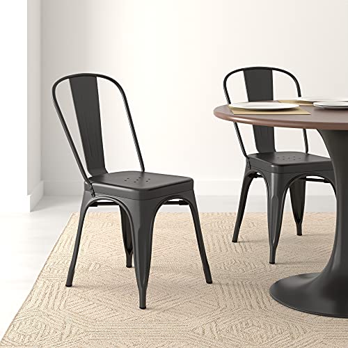 Thumbnail 7 de Amazon Basics Sillas apilables de metal para comedor y exterior