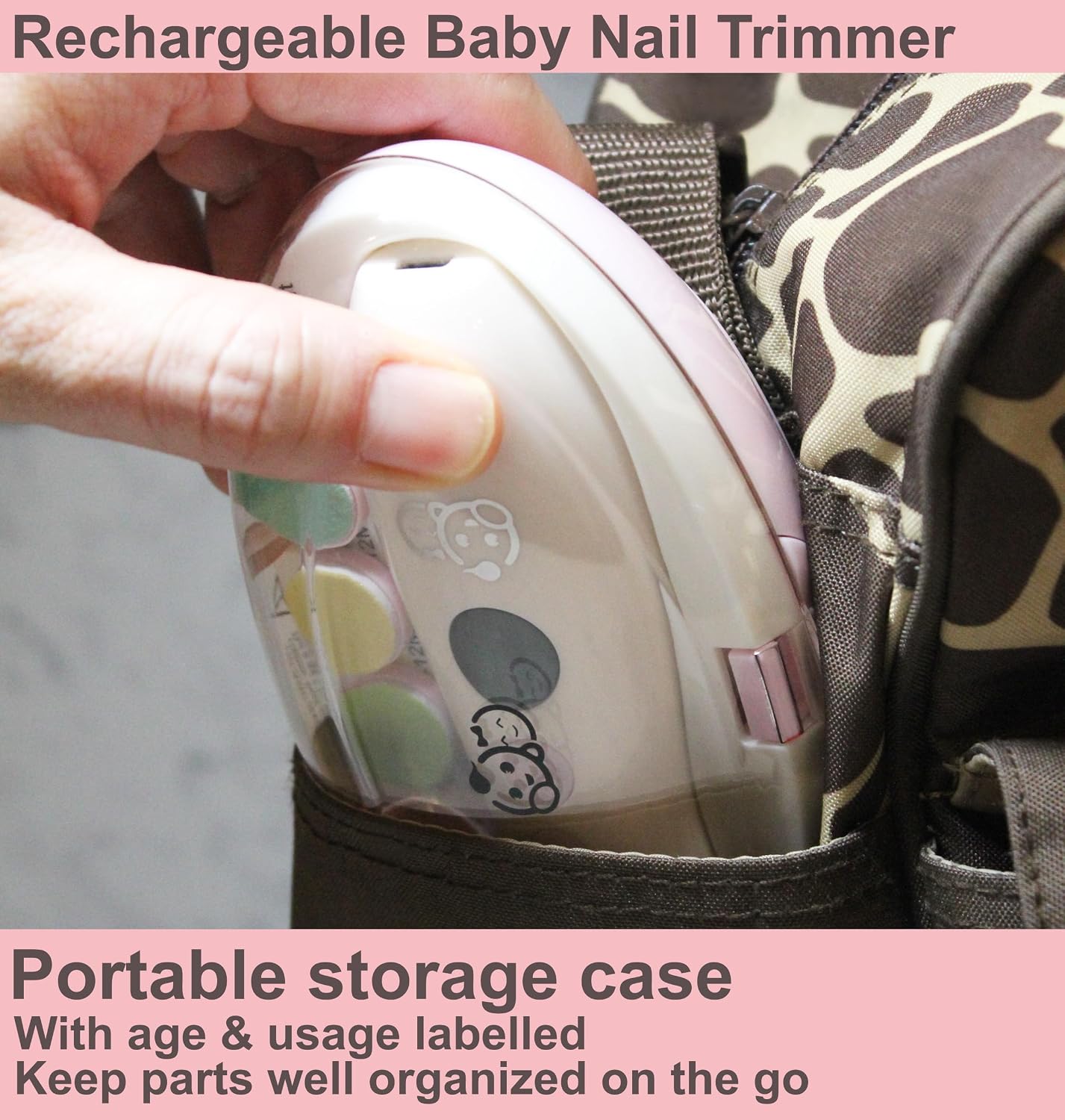 Thumbnail 6 de Royal Angels Rechargeable 22 in 1 Baby Nail Trimmer with LCD Display and Case