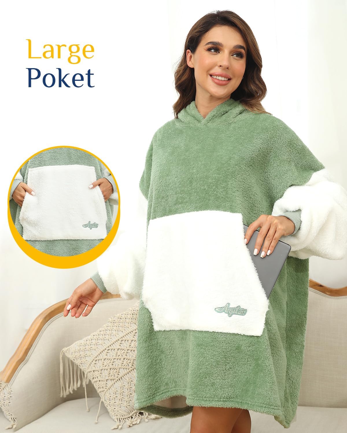 Detalle de Argstar Coperta con Maniche Oversize 88 cm
