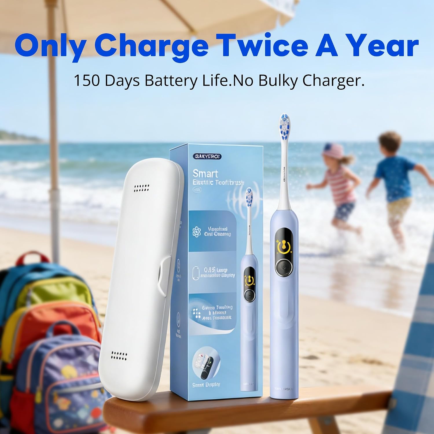 Thumbnail 5 de SAKYPRORAL Kids Electric Toothbrush for Boys & Teens (6-15) with Smart Screen and 150-Day Battery