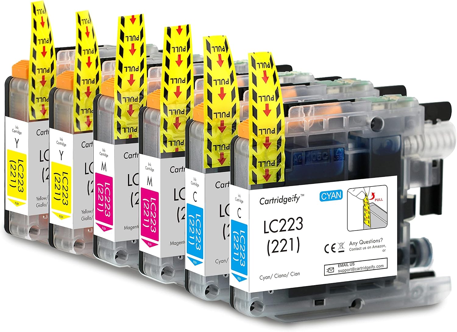 Detalle de Cartridgeify LC-223 XL kompatible Brother (Farbe) für viele MFC- und DCP-Drucker