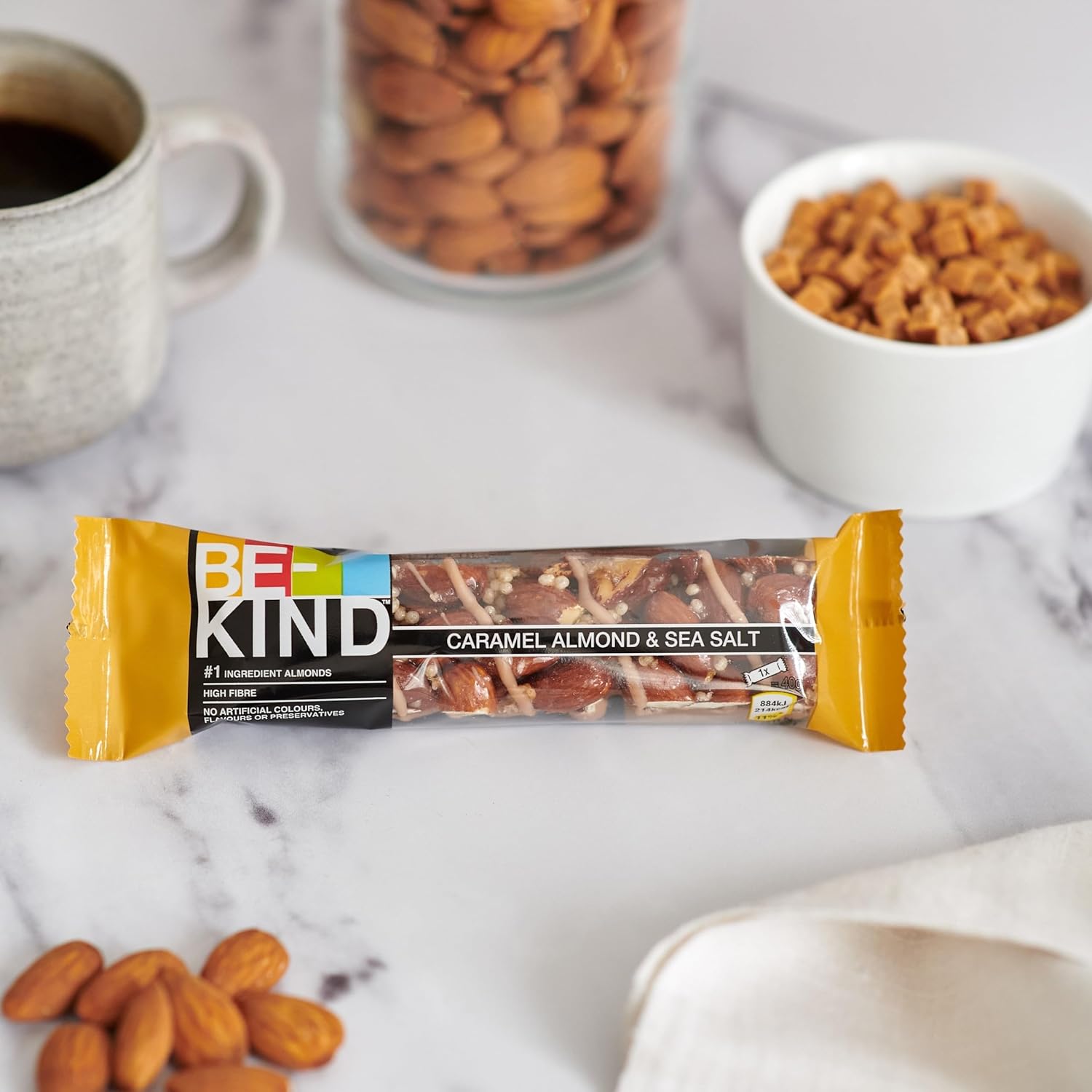 Thumbnail 5 de BE-KIND Caramel Almond & Sea Salt Snack-Riegel – glutenfrei, ballaststoffreich, 12 × 40 g