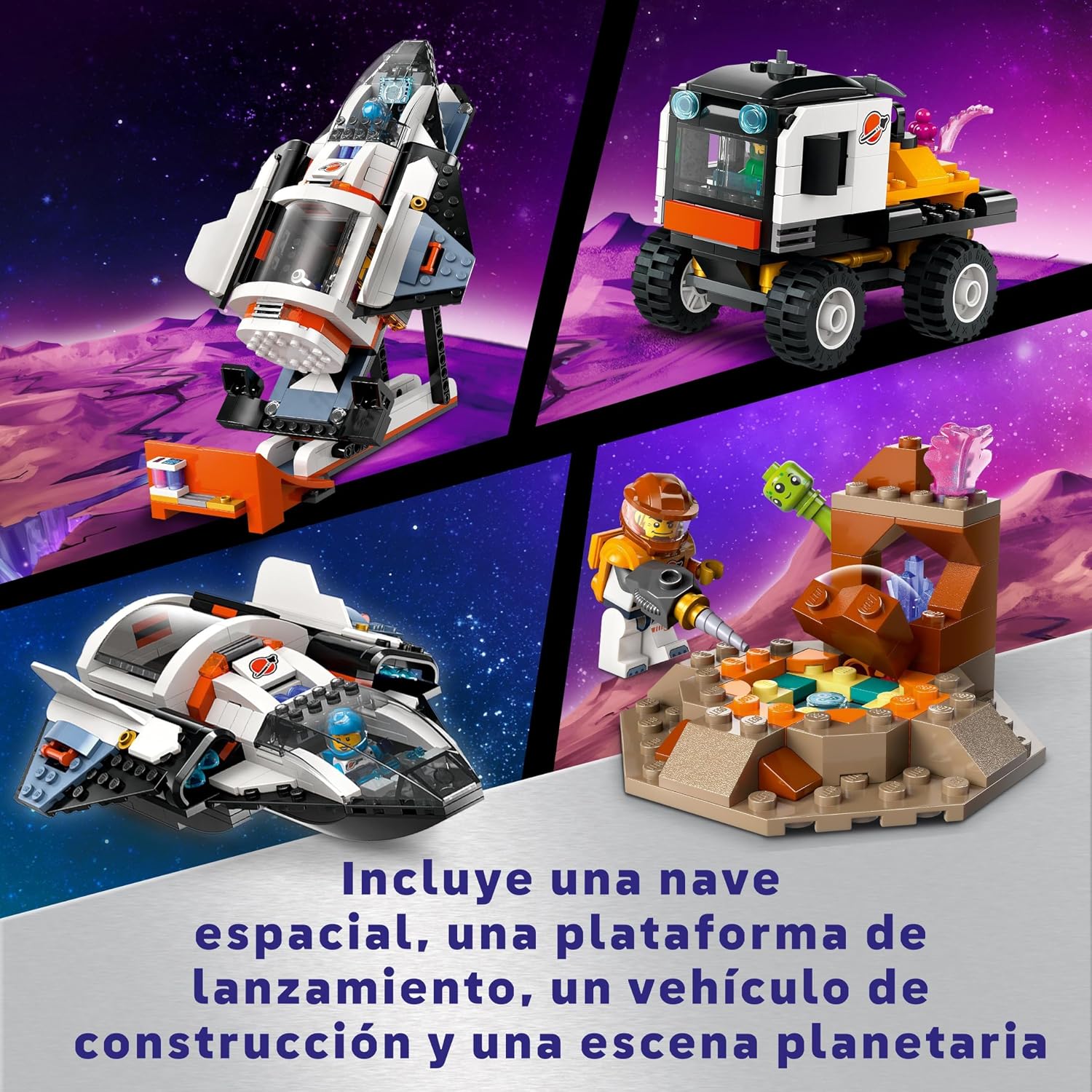 Thumbnail 2 de LEGO City Base Espacial 🚀 Plataforma de Lanzamiento y Minifiguras