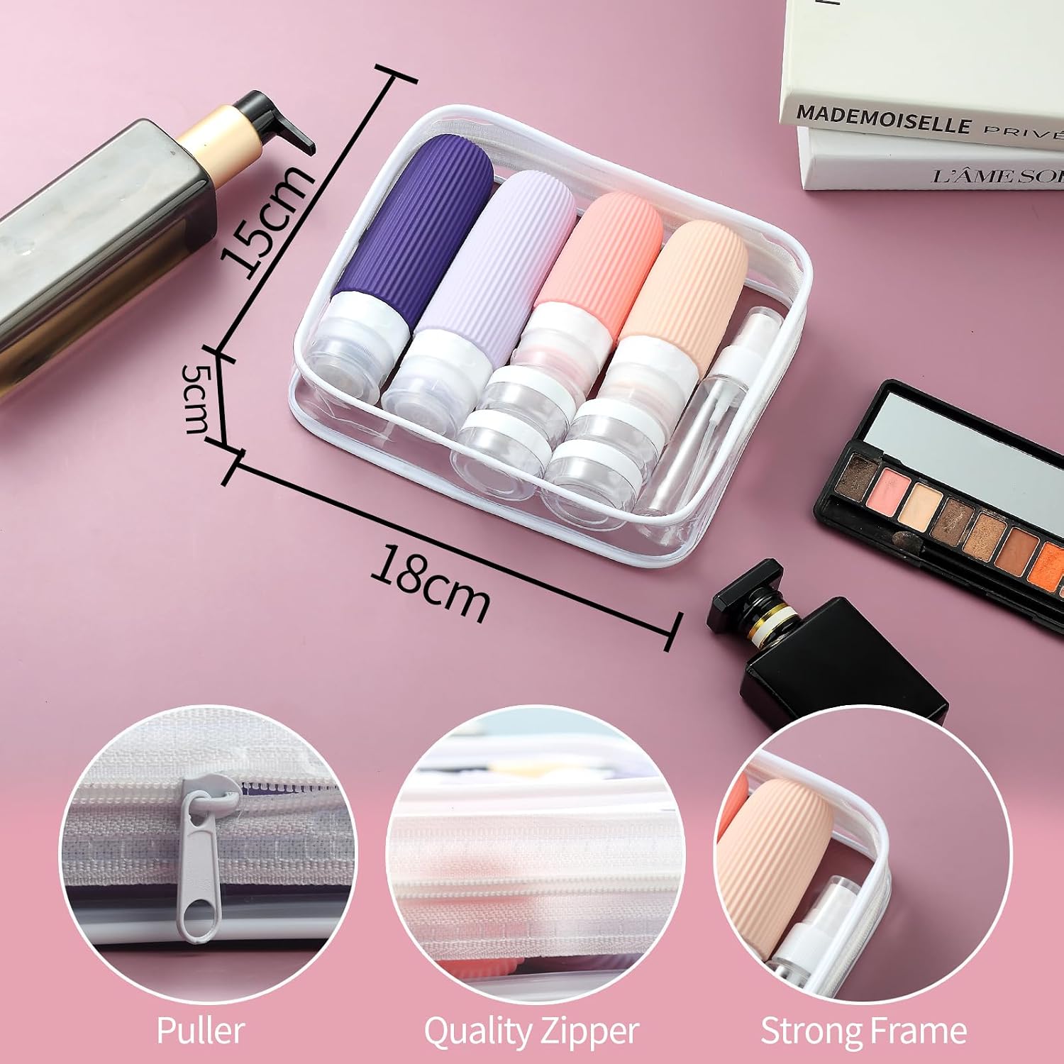 Thumbnail 4 de Mrsdry Travel Bottles for Toiletries – 16 Pack Silicone Travel Set