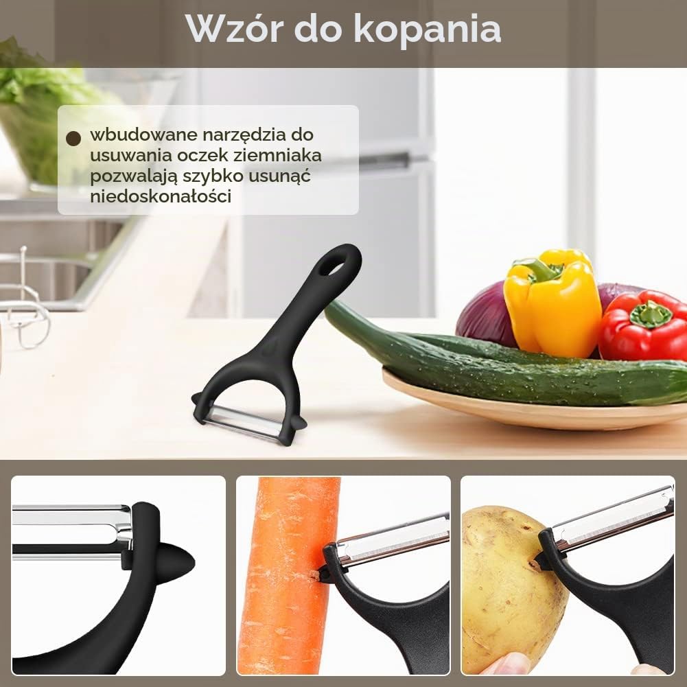 Thumbnail 3 de AUAUY M1-3388005 – obieraczki do warzyw i owoców, kształt Y i I, stal nierdzewna