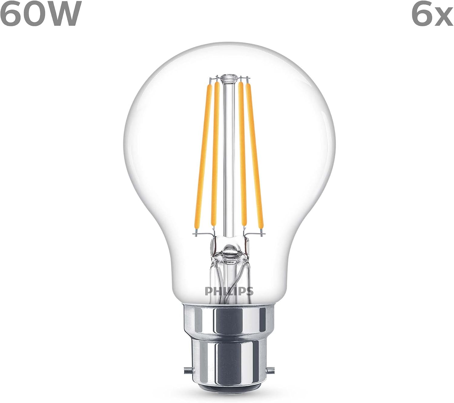 Thumbnail 1 de PHILIPS LED Classic A60 6 Pack 2700K