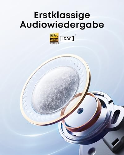 Detalle de soundcore Liberty 5 von Anker: kabellose Noise Cancelling Earbuds mit Hi-Res Klang