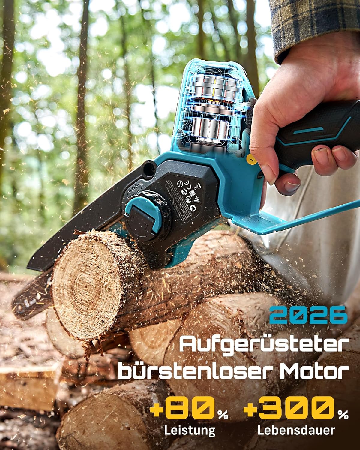 Detalle de SEESII Mini Kettensäge 1000 W