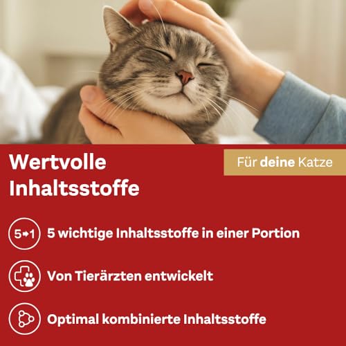 Detalle de Doppelherz für Tiere Anti-Hairball Complex für Katzen – cremige Licks gegen Haarballen