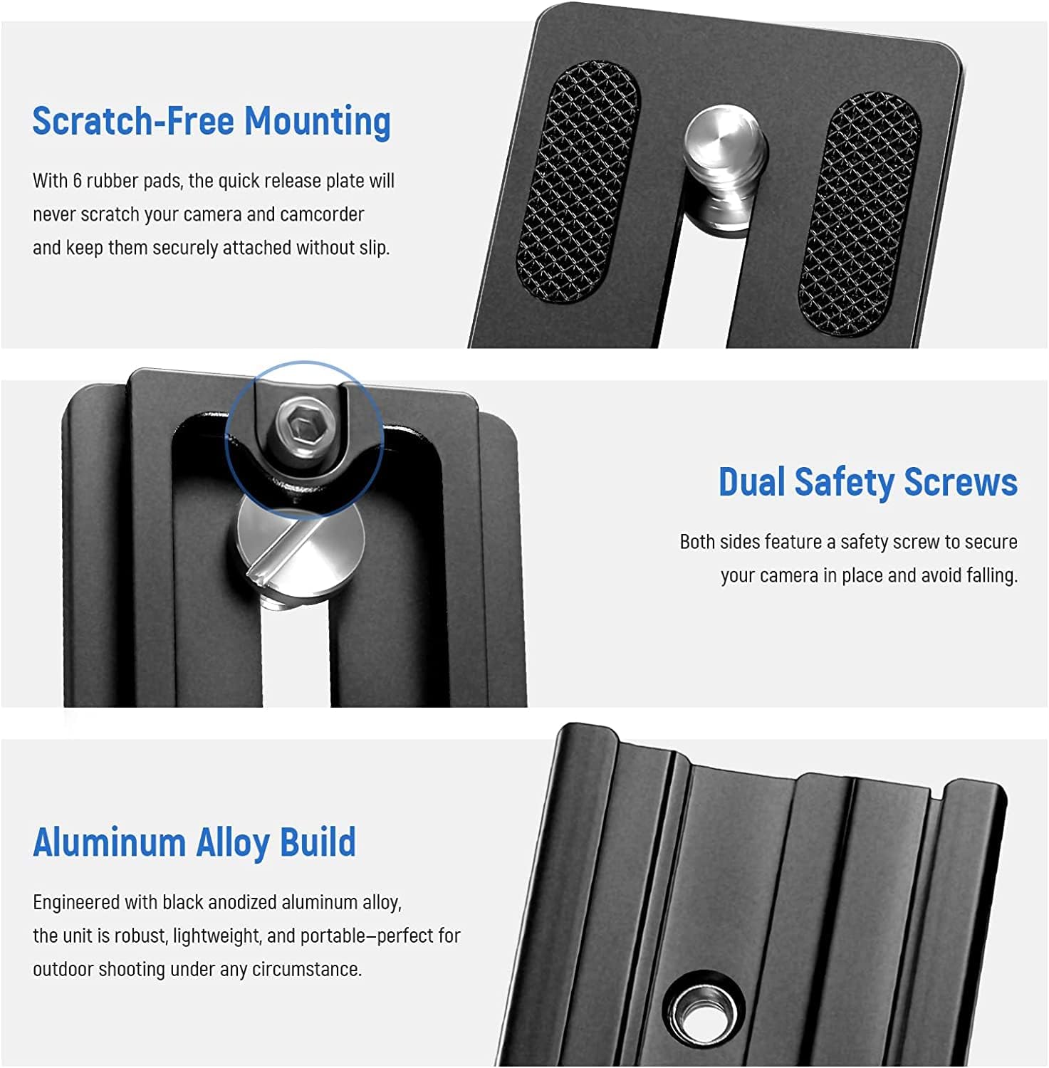 Thumbnail 1 de NEEWER 120mm QR Plate with Clamp