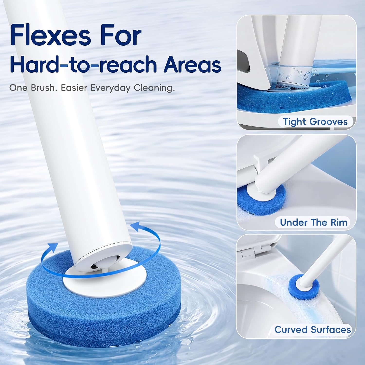 Detalle 2 de LEGUO Toilet Bowl Cleaning Wand with 18 Refills