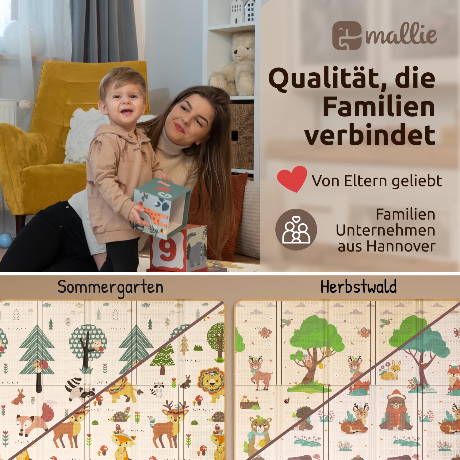 Thumbnail 6 de Mallie Spielmatte Baby 180x150 cm
