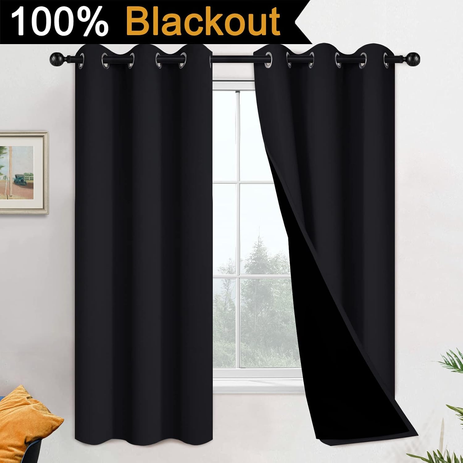 Detalle de Yakamok Blackout Curtains, 42 x 63 Inches