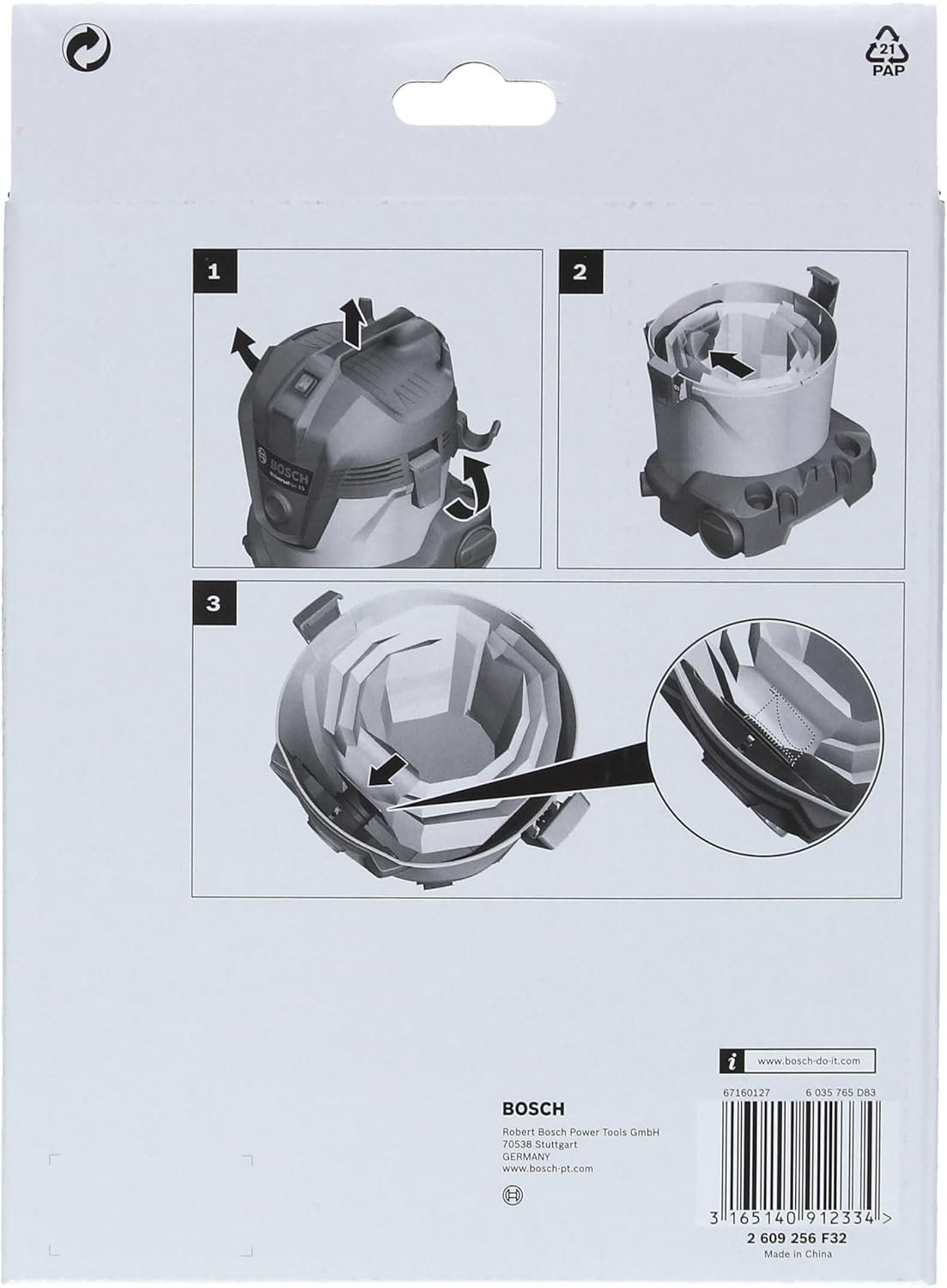 Thumbnail 2 de Bosch Accessori 5 sacchetti filtro di carta per UniversalVac 15
