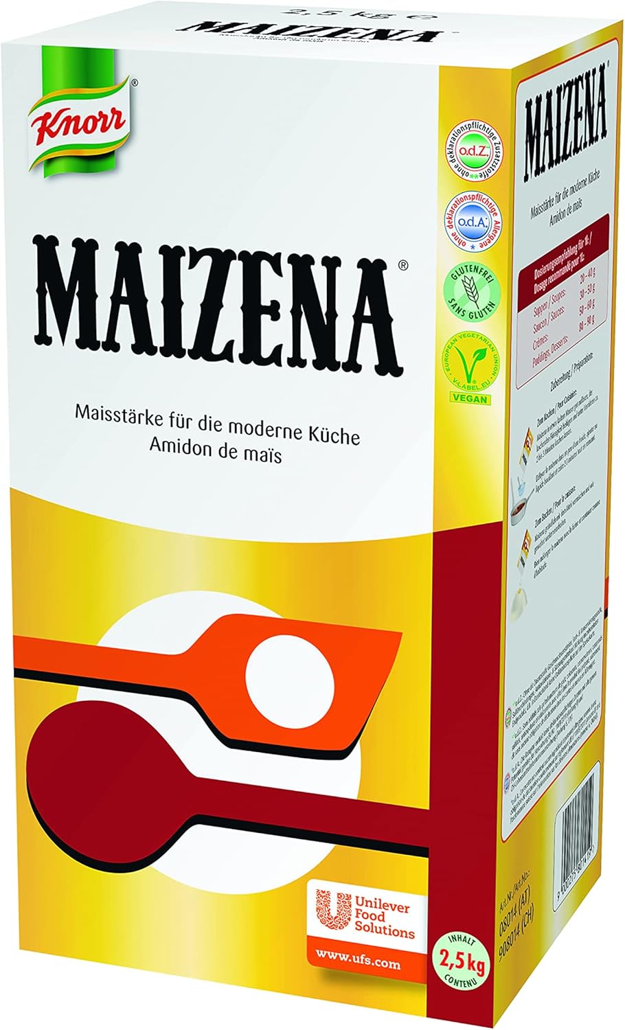 Detalle de Maïzena Fleur de Maïs – Lie doucement, sans gluten, 2,5 kg pour desserts et sauces