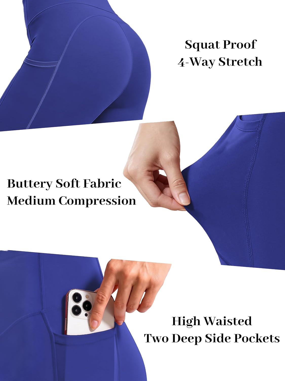 Detalle de AMLEER Women's Leggings, High-Rise
