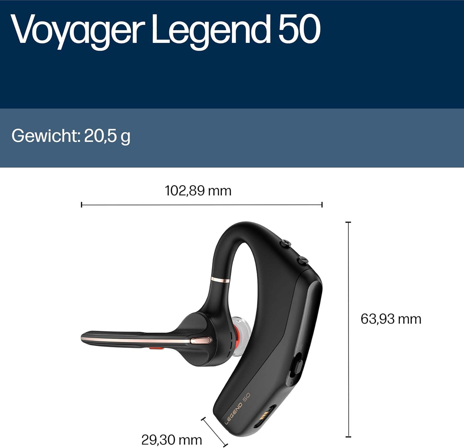 Thumbnail 4 de Poly Voyager Legend 50 Bluetooth-Headset