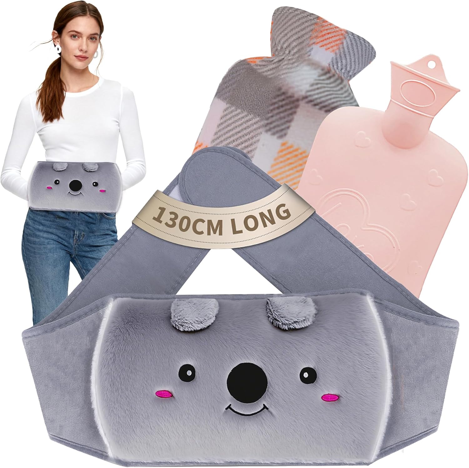 Detalle de dibikou Wärmflaschengürtel 1L 130 cm Koala