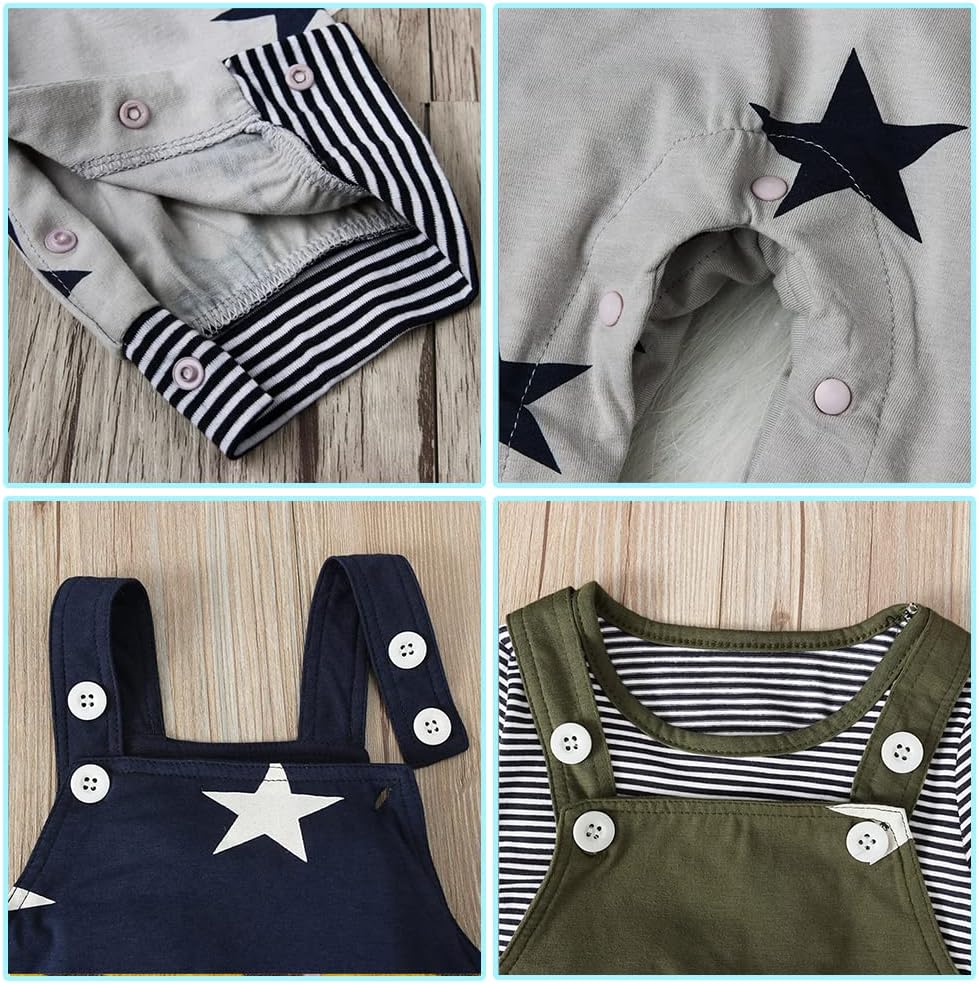 Detalle 2 de Infant Baby Boys Cotton Romper Set 0-24 Months