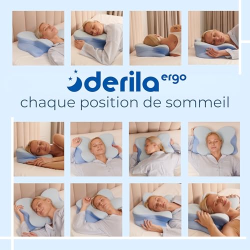 Detalle de Derila Ergo Oreiller Cervical Mémoire de Forme Papillon Rafraîchissant