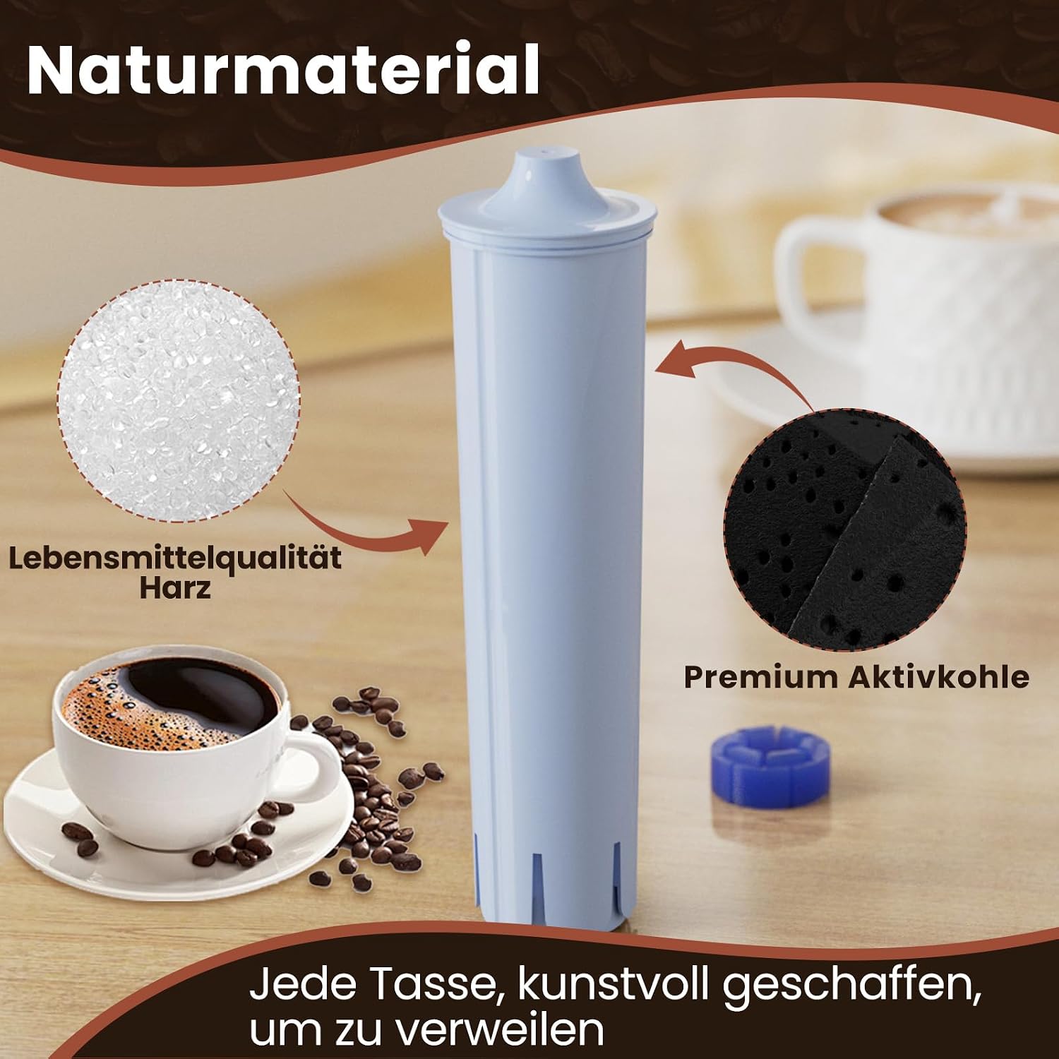 Thumbnail 2 de GOLDEN ICEPURE CMF001 waterfilters voor Jura Blue, set van 4