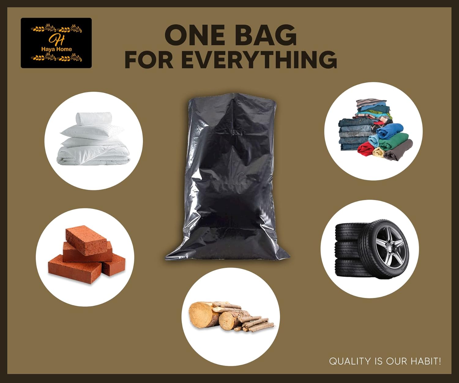 Thumbnail 4 de Haya Home 20 Ultra Rubble Sacks 40L