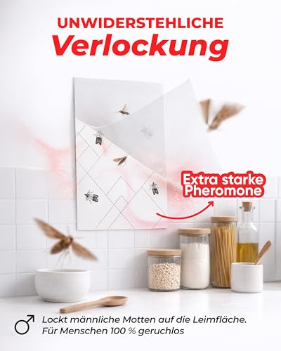 Detalle de PIC Lebensmittelmotten Falle, 18 Stück – Starke Pheromonfallen gegen Motten