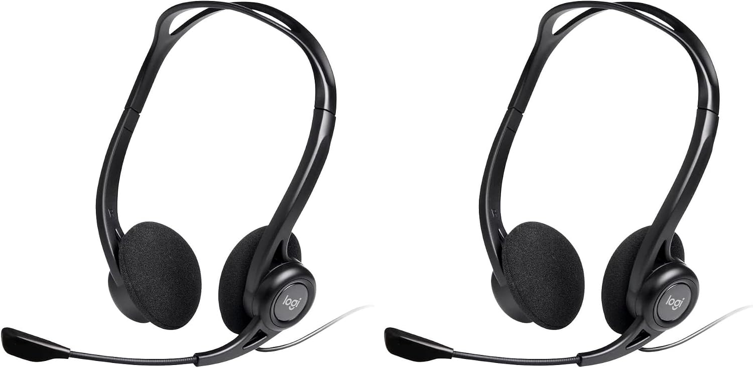 Detalle de Logitech PC960 Cuffie Cablate per Computer: audio chiaro, microfono con cancellazione del rumore e comfort prolungato