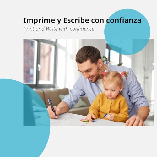 Detalle de Paquete Folios A4 80g de OFITURIA (500 hojas) – Multifunción para Impresión, Escritura y Dibujo