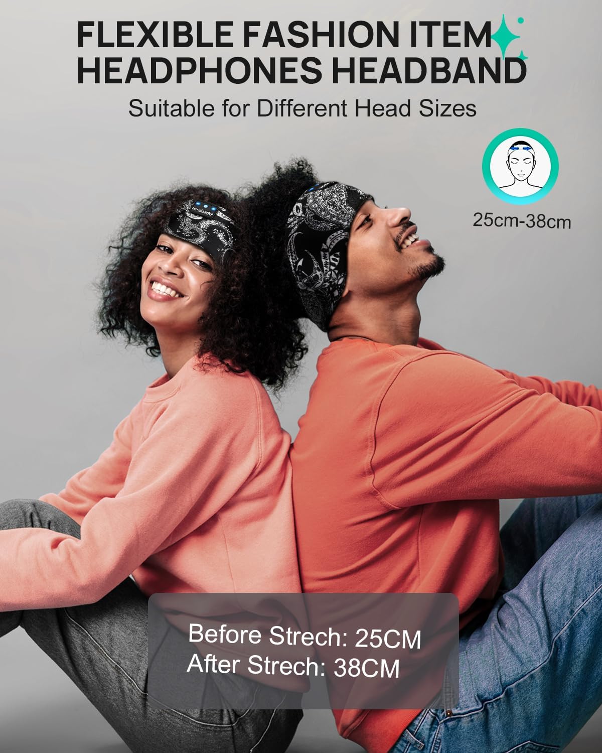 Thumbnail 5 de LC-dolida LC001 Bluetooth Sleep Headphones, Washable Headband with Mic