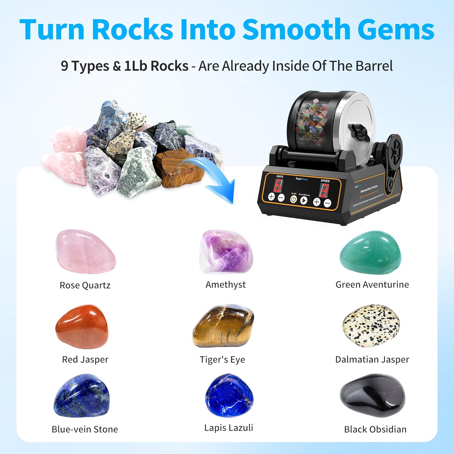 Thumbnail 1 de KomeStone K1 Rock Tumbler 2.5 lb