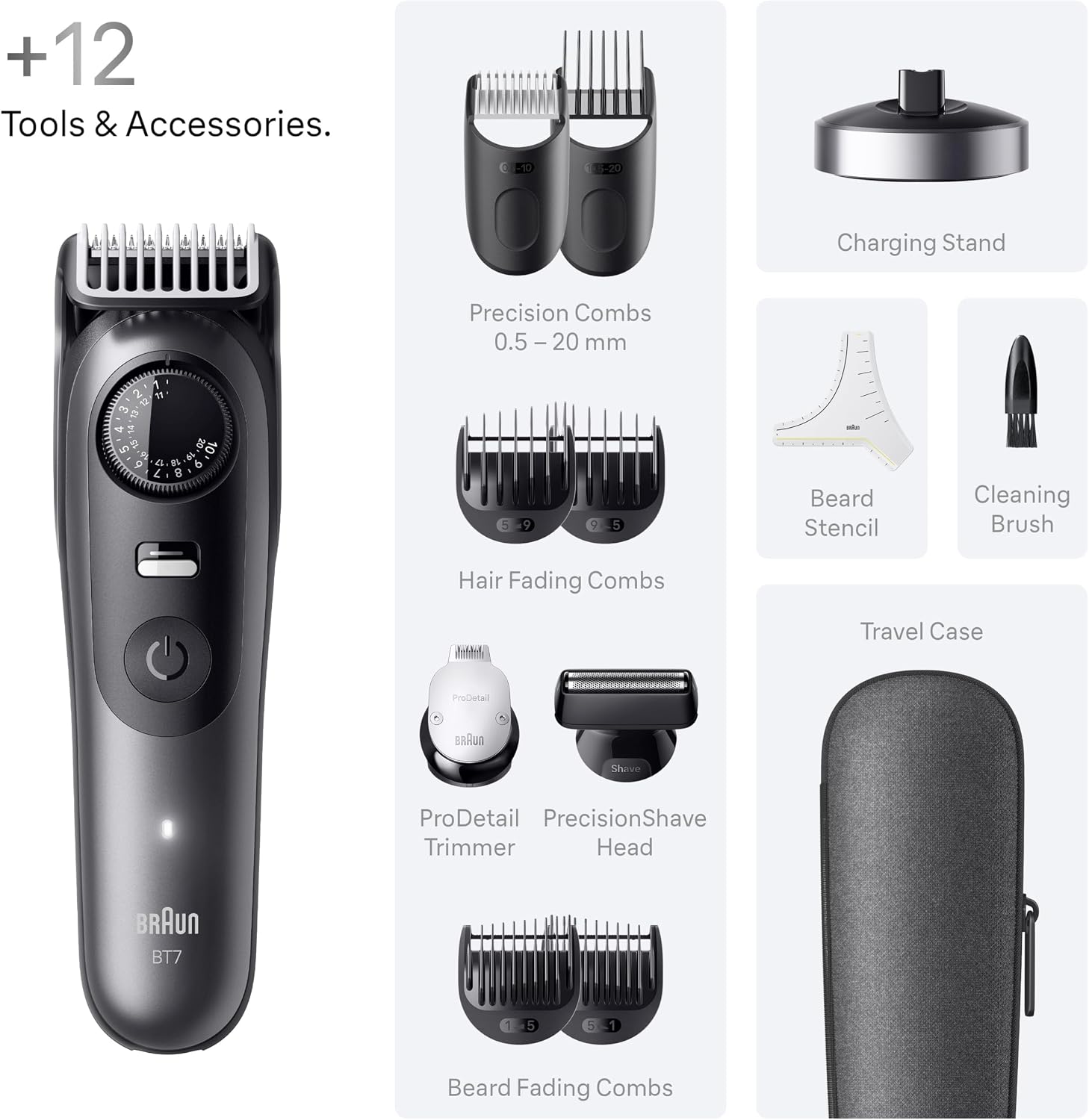 Thumbnail 6 de Braun BT7545 Series 7 beard trimmer — 120 min runtime 🪒
